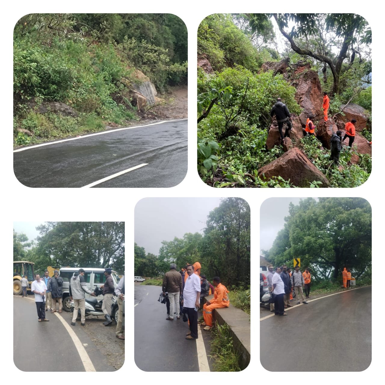 நீலகிரி கூடலூர் உதகை சாலையில் கனமழையால் மன்சரிவு.