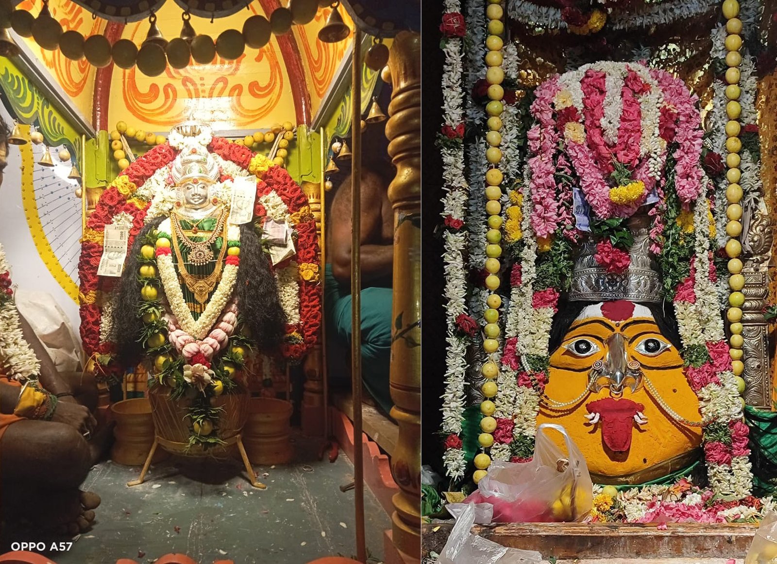 பழனியை அருகே நெய்க்காரபட்டி கே.வேலூர் சுயம்பு ஸ்ரீ மண்டு காளியம்மன், உச்சி காளியம்மன் கோயில் திருவிழா நடைபெற்றது.