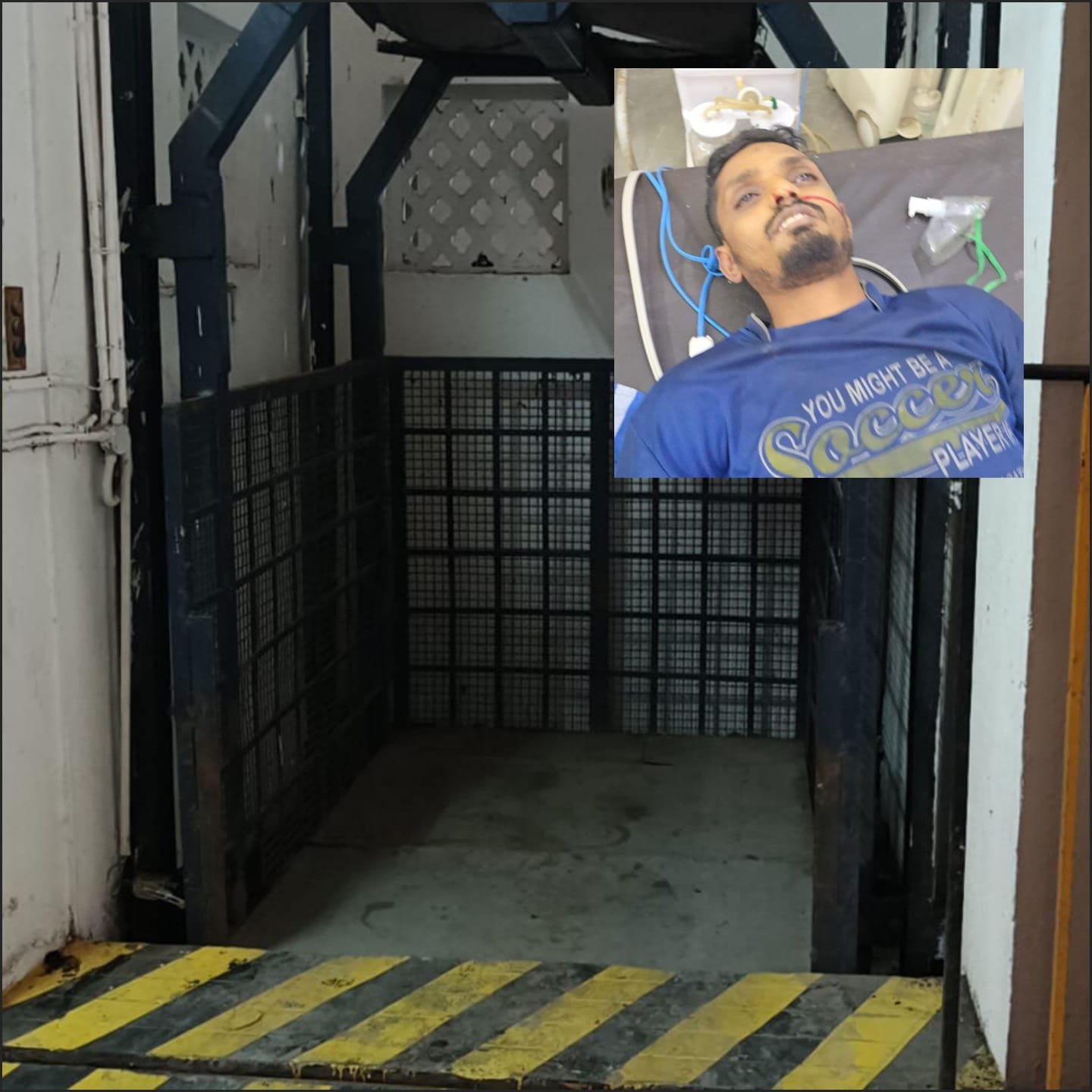 வாணியம்பாடியில் உள்ள தனியார் தோல் தொழிற்சாலையில் லிஃப்ட் பழுதாகி கீழே விழுந்ததில் ஜாஃப்ராபாத் பகுதியை சேர்ந்த கூலித் தொழிலாளி கலீம் அஹமத் உயிரிழப்பு.