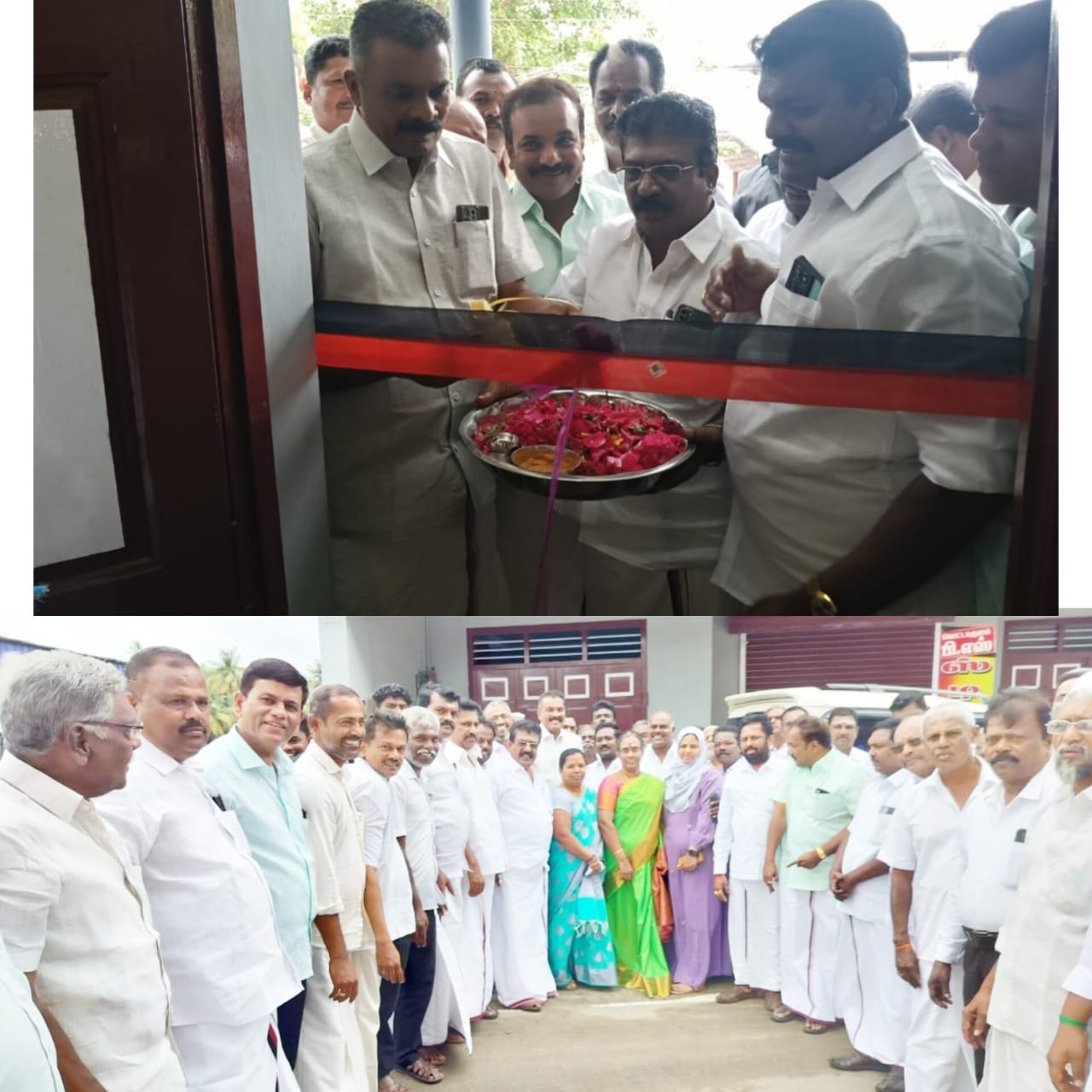 தென்காசி மேற்கு ஒன்றிய திமுக அலுவலகம் திறப்பு விழா.