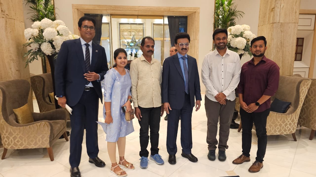 கோவை மாமன்ற உறுப்பினர் தமிழக முதல்வருடன்ஜெர்மனியில் சந்திப்பு