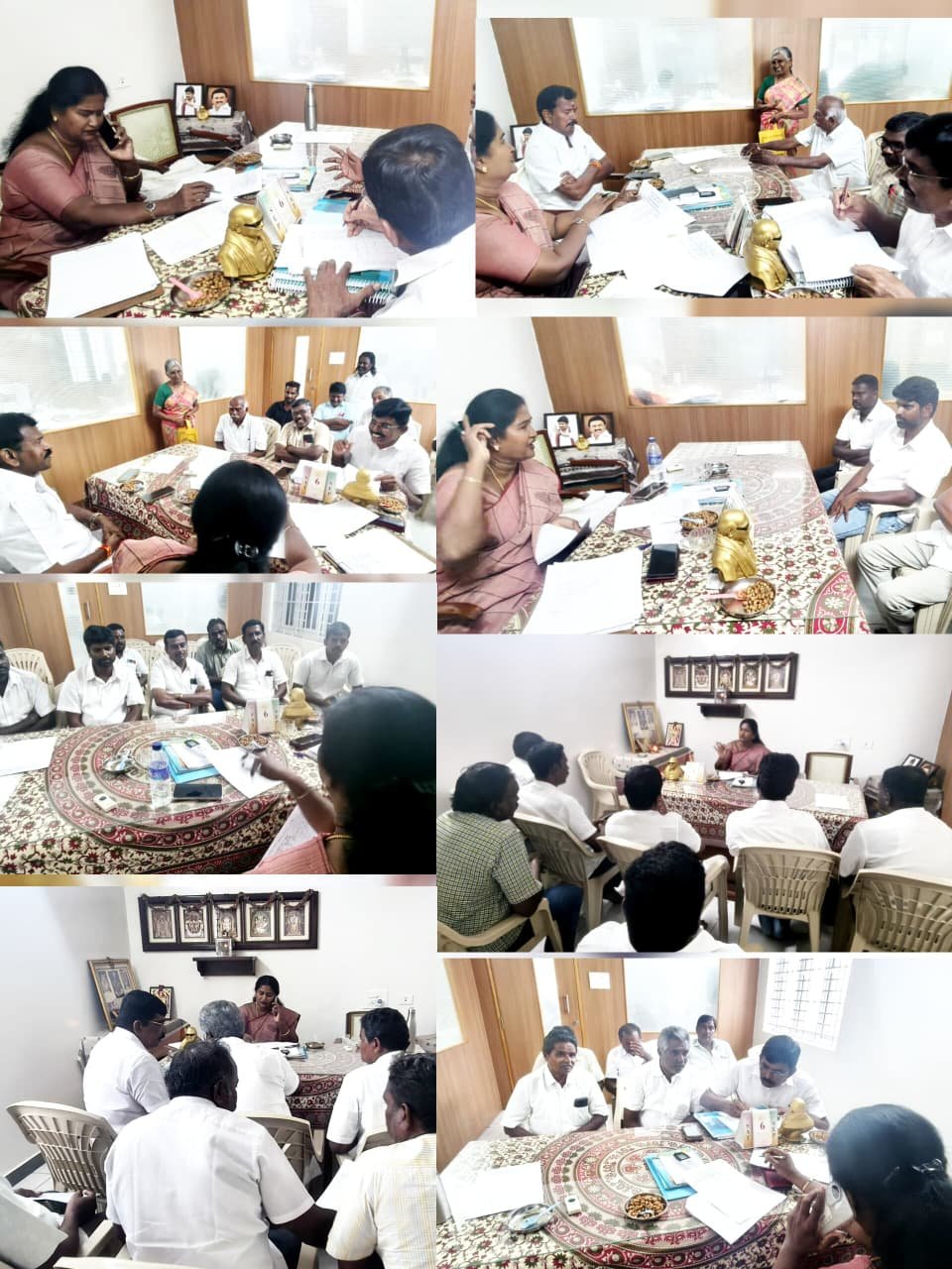 பெருந்துறை தொகுதிக்குட்பட்ட ஒன்றிய பேரூர் கழகங்களின் பூத்கமிட்டி ஒருங்கிணைப்பாளர்கள் ஆய்வுக்கூட்டம் :