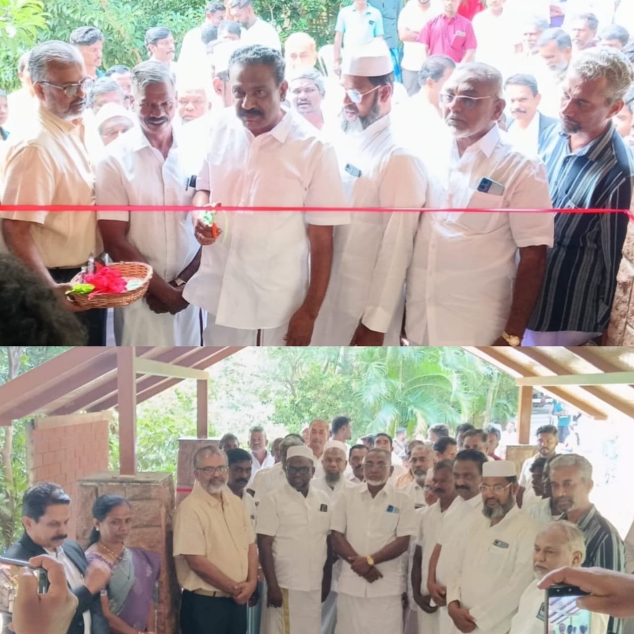 மேக்கரையிஹோட்டல் ஸ்பைஸ் வில்லேஜ் திறப்பு விழாவடகரை பஞ்சாயத்து தலைவர் ஷேக் தாவுது ரிப்பன் வெட்டி திறந்து வைத்தார் :