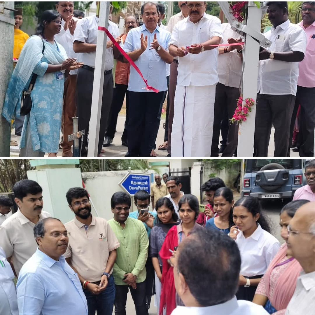 புதிய மின்மாற்றியை மக்கள் பயன்பாட்டுக்கு துவக்கி வைத்தல்.