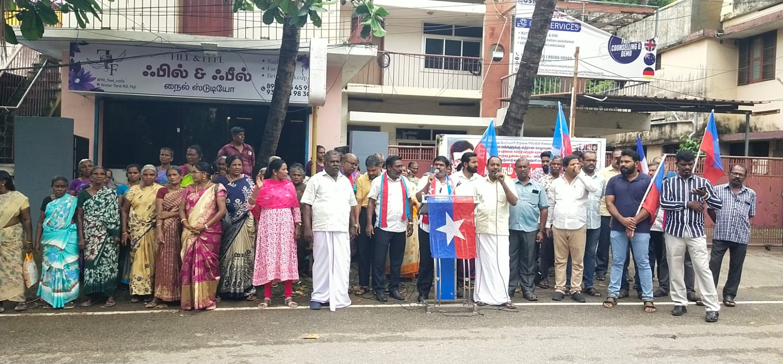 நாகர்கோவில் அரசு அதிகாரிகளின் அநீதி எதிர்ப்பு!விடுதலைச் சிறுத்தைகள் கட்சி மாபெரும் கண்டன ஆர்ப்பாட்டம்.!