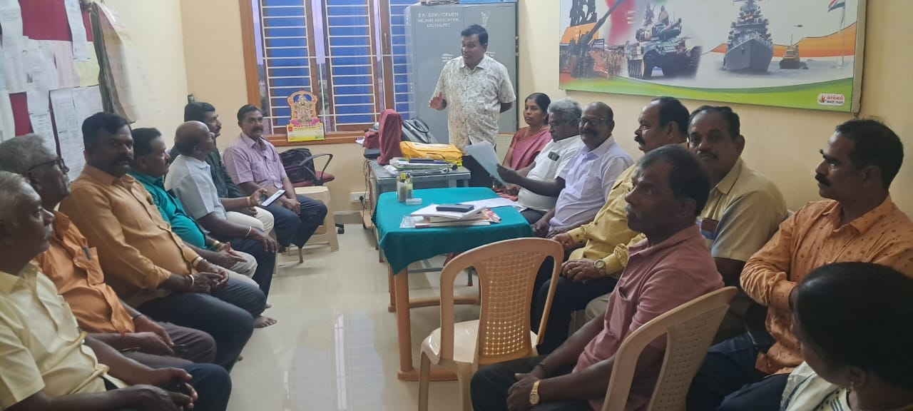 முன்னாள் ராணுவ வீரர் நலச் சங்க ஆலோசனைக் கூட்டம்...