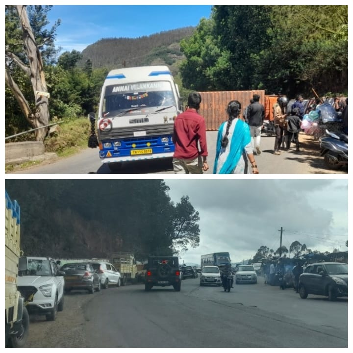 சாலையோர கடைகளினால் விபத்து ஏற்படும் அபாயம்….