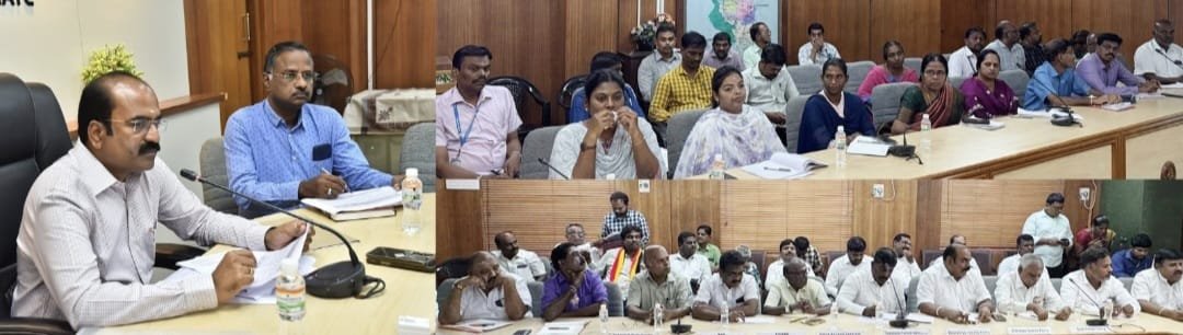 திருநெல்வேலியில், அங்கீகரிக்கப்பட்ட அரசியல் கட்சிகளின் பிரதிநிதிகளுடன், ஆலோசனை நடத்திய மாவட்ட ஆட்சித்தலைவர்!