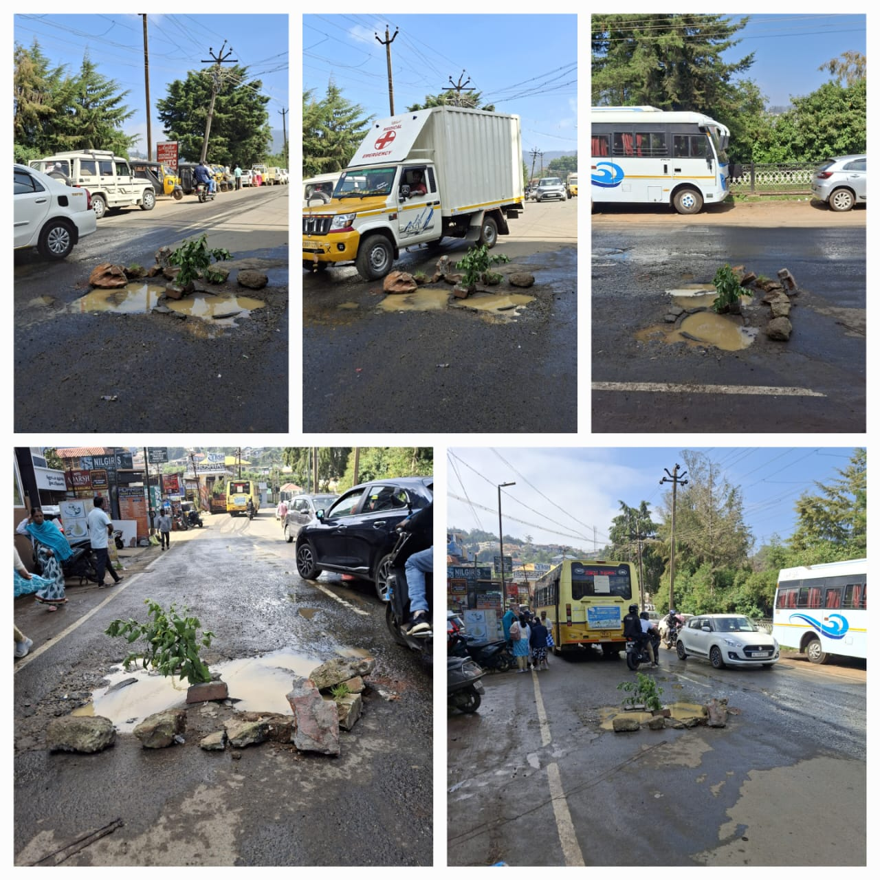 சாலையில் கழிவு நீர் சாக்கடை: மக்கள் மற்றும் சுற்றுலா பயணிகள் அவதி..!