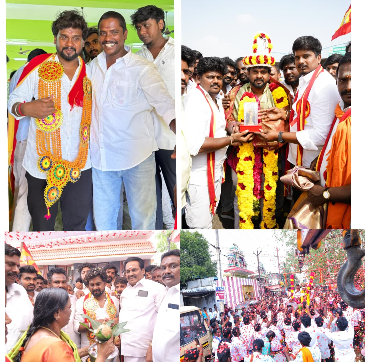 தவெக மதுரை புறநகர் கிழக்கு மாவட்ட செயலாளர்திருநகர் மருதுபாண்டியனுக்கு பிரம்மாண்ட வரவேற்பு..