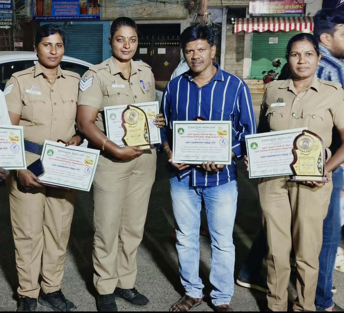 நாகர்கோவில்: பெண் காவலருக்கு சமூக சாதனையாளர் விருது வழங்கப்பட்டது!