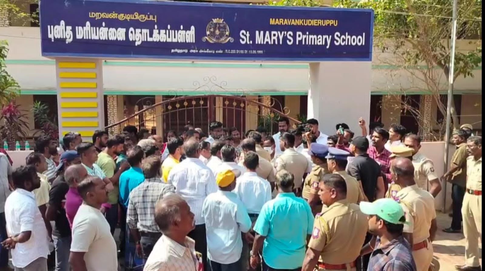 மறவன்குடியிருப்பு தேவாலய பங்கு பேரவையில் பல கோடி முறைகேடு குற்றச்சாட்டு – மக்கள் போராட்டம், போலீஸ் குவிப்பு