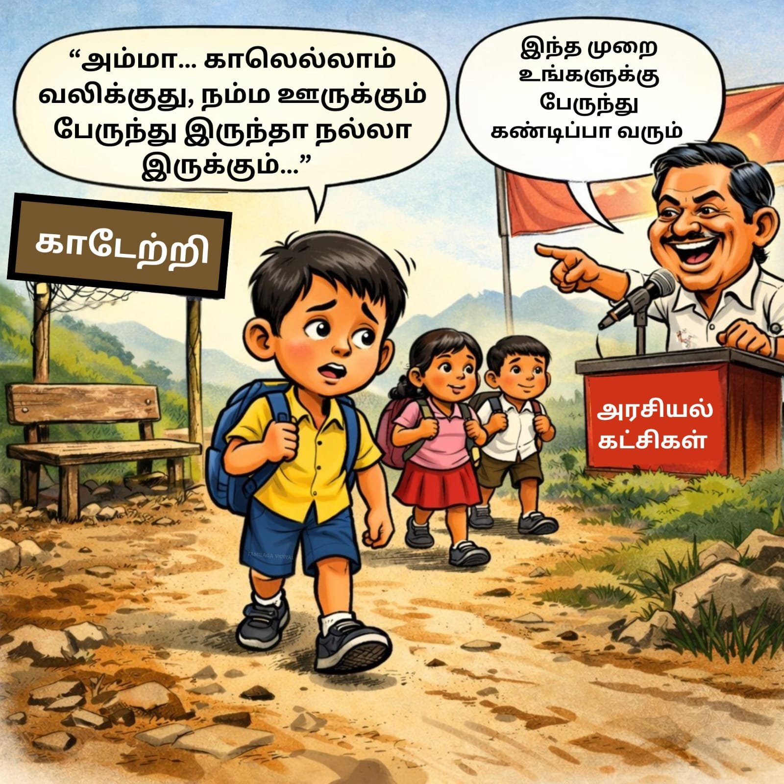 காடேற்றி கிராம மக்களின் உருக்கமான கோரிக்கை.!