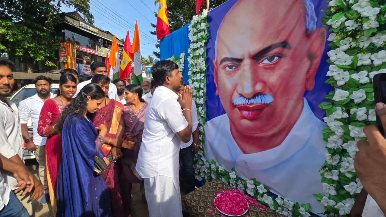 கர்மவீரர் காமராஜருக்கு மரியாதை; ஆற்றூரில் தமிழக வெற்றிக் கழகத்தினர் பிறந்தநாள் விழா