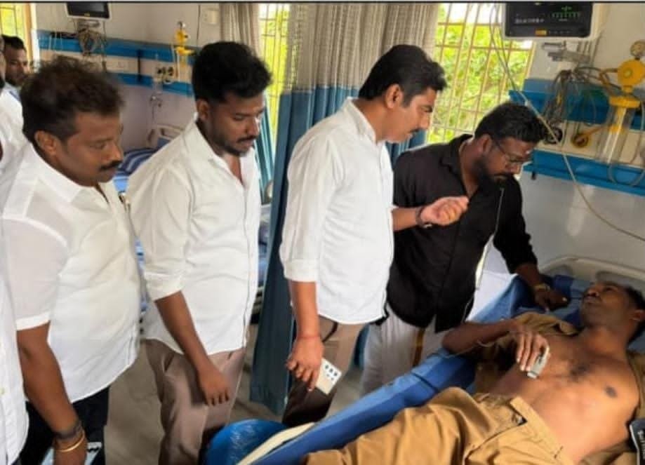 மின்வயர் மாற்றும் பணியில் விபத்து: மின்வாரிய ஊழியர் தீவிர சிகிச்சையில்
