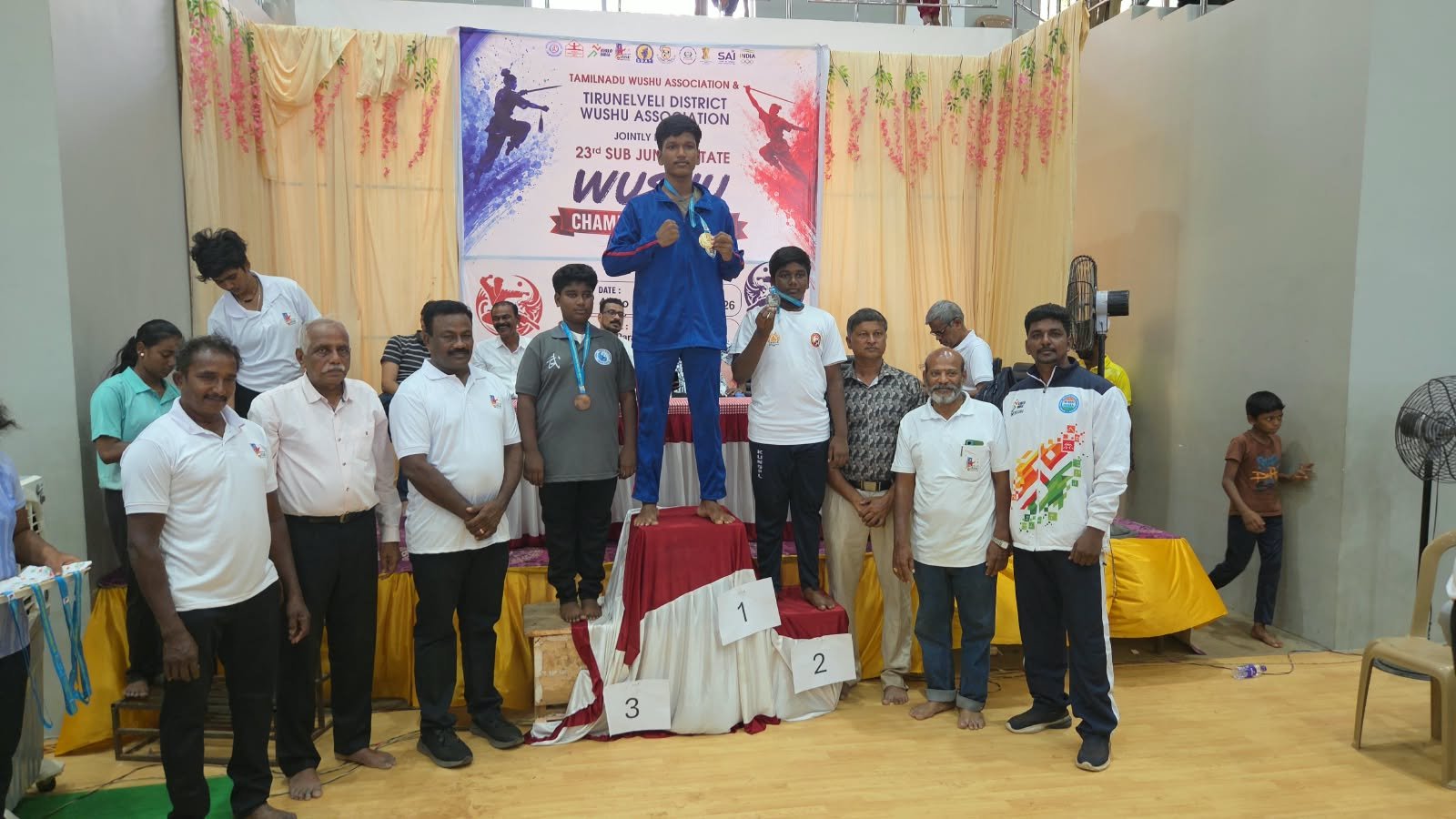 தென்காசியில் நடந்த 23-வது மாநில வூஷூ போட்டியில் தங்கம் வென்றார் Rightway பள்ளி மாணவர்!